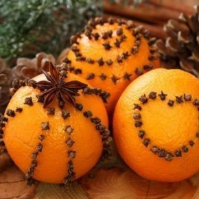 Декор Новогоднего стола апельсинами