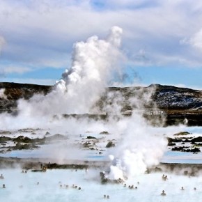 Геотермальный источник в Исландии - Голубая лагуна